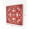 Homeroots Red Flower Wood Hanging Dimensional Sculpture 274575 - alternate 5