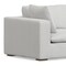 Homeroots 125" Gray Fabric Modular Sofa With Brown Legs 641869 - alternate 6