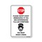 Signmission PSA Stop Notify Staff If Are Experiencing Flu-like Symptoms 14in X 10in Rigid Plastic, P-1014-25440 OS-NS-P-1014-25440 - alternate 1