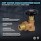 Everflow FIPxMale Heavy Duty Hot Water Steam Radiator Valve 1/2" HWV-T012 - alternate 4