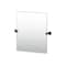 Gatco Reveal 24" Frameless Rectangle Mirror, Matte Black 4669MXSM - alternate 1