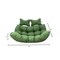 Leisuremod 2-Person Hanging Egg Chair Cushion, Weather-Resistant, Headrest & Zippered Cover ES52C-DG - alternate 6