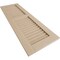 Ekena Millwork Rustic Two Equal Louver Rough Sawn Faux Wood Shutters (Per Pair), Primed Tan, 12"W x 68"H SHULV12X68RSPR - alternate 12