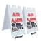 Signmission Auto Alarms, A-Frame & 2 Decals Installed, Heavy-Duty Plastic Frame SBHD-D-2436-Auto Alarms - alternate 5