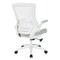 Office Star Products Ventilated Seating White Screen Back Manager's Chair, Linen Stone EM60926WH-F22 - alternate 5