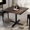 Flash Furniture Bennett 36 in Square Solid Wood Indoor Tabletop in Dark Brown with 30 in x 30 in Dining Height GSF-SQ36-DKBRN-T3030-GG - alternate 6