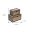 Homeroots Set of Two Brown Bamboo Box With Lid, 2PK 489349 - alternate 4
