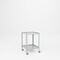 Pucel Two Shelf Utility Table, 24 in W x 23 in D x 31 in H, Gray TU-2324-2-C3 - alternate 1