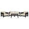 Alaterre Furniture Alaterre Barton 4 Piece Patio Furniture Set with Loveseat and Chairs Black Finish 80-BARTON-SET1-B - alternate 1