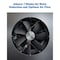 Iliving Black 14 in. HYBRID Smart Exhaust Solar Roof Attic Exhaust Fan, Cools up to 2000 sq ft. ILG8SF301A - alternate 6