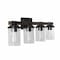 Jonathan Y Bungalow 32" 4-Light Iron/Seeded Glass Rustic Farmhouse LED Vanity Light, Oil Rubbed Bronze JYL7510A - alternate 10