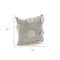Homeroots Set of Two Gray and Ivory Floral Cotton Throw Pillows With Fringe, 2PK 554577 - alternate 3