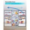 Black&Decker 20.1 cu. Ft. Top Mount Refrigerator / Freezer with ice maker -Stainless Look BR2010JIMS - alternate 6