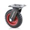 Powertec 8'' Caster Wheels, Heavy Duty Swivel Plate Casters with Rubber Knobby Tread 17051N - alternate 1
