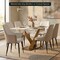 Leisuremod Allure Tufted PU Leather Side Dining Chair, Gold Accent Base AC52WBL - alternate 8