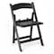 Flash Furniture HERCULES Kids Black Resin Folding Chair with Black Vinyl Padded Seat LE-L-1K-BK-GG - alternate 1
