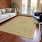 Homeroots 9' X 12' Fern Green And Sage Medallion Washable Indoor Outdoor Area Rug 616068 - alternate 5