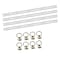 Mytee Products 2 Ft L-Track Aluminum (4) and Stud with Stainless Steel Ring (8), 4PK LTK2x4-LTKSx8 - alternate 1