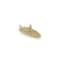 Homeroots 10in Gold Cast Iron Leaf Vanity Tray 483142 - alternate 1