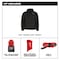 Milwaukee Tool M12 Heated TOUGHSHELL Men's Jacket, Black, Heats 3 to 12 Hours, 2 Outside Pockets, S M102B-21S - alternate 12