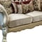 Homeroots 73in Bone Velvet Loveseat and Toss Pillows 515701 - alternate 5