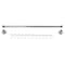 Kingston Brass 36"-60" Stainless Steel Adjustable Shower Curtain Rod with Rings, Polished Chrome KSR361 - alternate 1