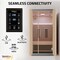 Saunaspa Yoga Sauna 2-Person Infrared Indoor Hemlock Wood Sauna with Removable Bench, and Floor Heating MNSC0023-2PFS - alternate 7