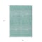 Homeroots 9' X 12' Aqua Teal Blue And Ivory Tribal Washable Indoor Outdoor Area Rug 582606 - alternate 6