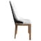 Leisuremod Verisma Modern Wooden Dining Chair in Black Fabric with Light Grey Front, 2PK VC57BFLGR2 - alternate 8