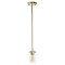 Homeroots Gold Cylinder Iron Ceiling Light With Clear Shades 652006 - alternate 2