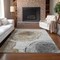 Homeroots 10' X 14' Taupe Gray And Brown Abstract Washable Indoor Outdoor Area Rug 582811 - alternate 7