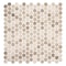 Andova Tiles Pixie Char Grey 3/4-in. Penny Round Fabric Look Matte Glass Wall & Floor Mosaic Tile ANDPIX226 - alternate 1