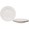 Homeroots White Four Piece Weave Stoneware Service For Four Dinner Plate Set 483498 - alternate 1
