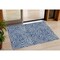 Homeroots 3' X 5' Navy Blue And Ivory Abstract Washable Indoor Outdoor Area Rug 598980 - alternate 1