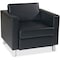 Ave 6 Collection: Pacific Arm Chair, Black Back, 32 in W 30-1/2" L 29-1/2" H, Fixed Arms, Vinyl Seat PAC51-V18 - alternate 1