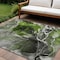 Homeroots 9' X 12' Green Abstract Washable Non Skid Indoor Outdoor Area Rug 559458 - alternate 1