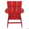 Newtechwood Modern Flat Top Adirondack Chair in Ruby Red P013-896 - alternate 4