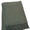 Homeroots 50" X 67" Olive Green Cotton Blend Woven Throw Blanket with Fringe 632912 - alternate 5