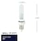 Bulbrite KX-2000 120V T3 Light Bulbs, Frost Glass, Mini-Candelabra E11 Screw Base, 60W, 2700K, 2PK 861350 - alternate 3