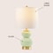 Jonathan Y Daphne 20 in. Contemporary Transitional Metal/Glass Ribbed Gourd LED Table Lamp, Mint Green/Brass Gol JYL1099F - alternate 8