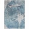 Homeroots 10' X 14' Teal Blue Navy Blue And Gray Abstract Washable Indoor Outdoor Area Rug 582967 - alternate 5