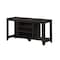 Homeroots 48in Dark Brown Open shelving TV Stand 333254 - alternate 6