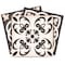Homeroots 8" X 8" Charcoal And White Mosaic Peel And Stick Removable Tiles 390787 - alternate 3