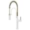 Brizo Jason Wu for Semi-Professional Kitchen Faucet, Less Handle Matte White/Polished Nickel 63375LF-MWPNLHP - alternate 3