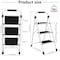 Wrightmaster 3-Step Lightweight Steel Step Stool, 8 ft. Reach with Safety Lock, 330 lb. Capacity Black ZoroBTV3BTB-36BK - alternate 5