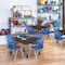 Regency Square Kee Mobile Adjustable Classroom Table W/ 4 Andy Chairs, 48 in W, 48 in L, Neo Walnut TB4848NWAPCGY45NV - alternate 6