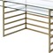 Homeroots 28" Clear and Gold Glass Mirrored 347509 - alternate 6