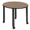 Regency Round Kee Medium Breakroom Table, 36 in W, 36 in L, Noble Oak TBMC36RNDNOBK - alternate 1