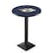 Holland Bar Stool Co 42" Blk Wrinkle Nashville Predators Pub Table, 36" dia. Top L217B4236NshPre - alternate 1