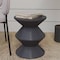 Leisuremod Aura Modern Side Table - Double Hourglass Design, ABS Plastic, Indoor/Outdoor Use AST15GR - alternate 5